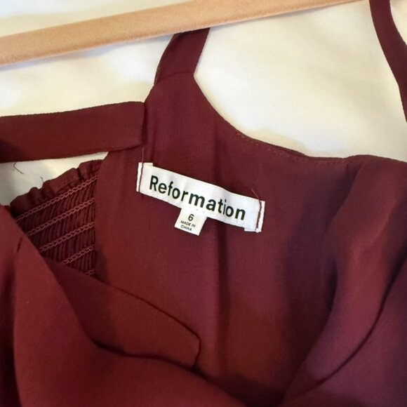 REFORMATION Besse Midi Dress Tie Sleeve - Picture 4 of 4